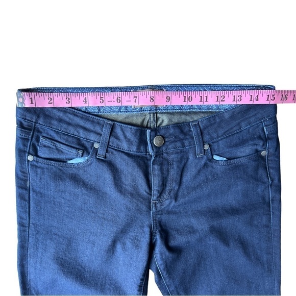 Paige Laurel Canyon Low Rise Dark Boot Cut Jeans 29 Waist Hemmed to 29 Inseam - Picture 11 of 13